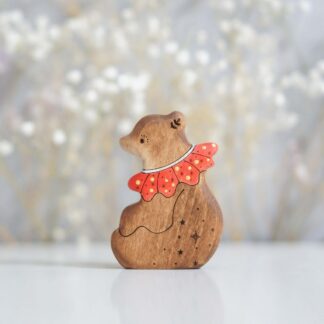 Circus bear toy (red) (with sparkle)