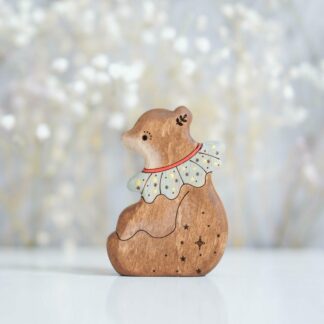 Circus bear toy (blue) (with sparkle)