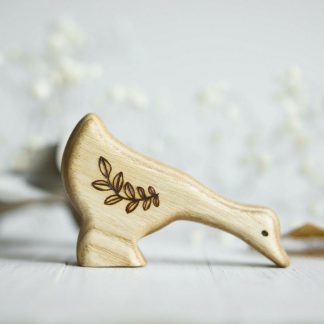 Goose wooden toy (head down )