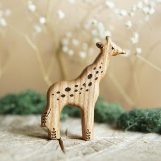 Baby giraffe wooden toy