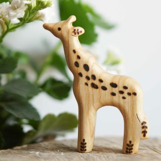 Baby giraffe wooden toy