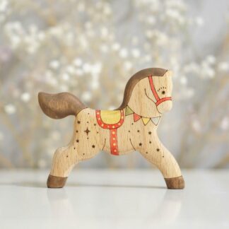 Circus horse (brown) toy (with sparkle)