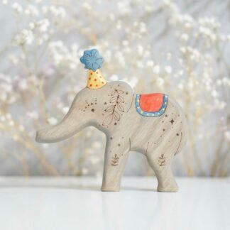 Circus elephant toy (blue) (with sparkle)