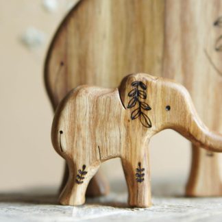 Wooden elephant toy