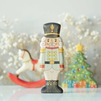 Nutcracker in grey uniform - front view