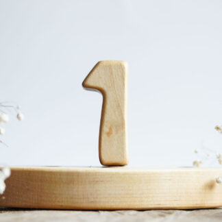 Wooden number 1