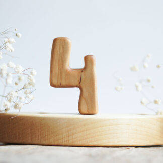 Wooden number 4