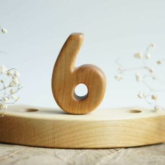 Wooden number 6
