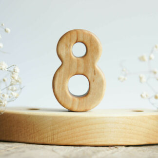 Wooden number 8