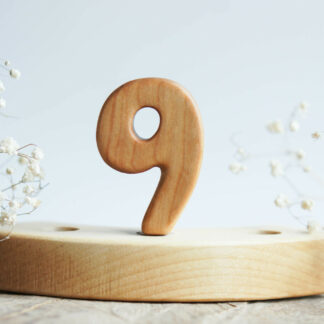 Wooden number 9