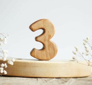 Wooden number 3
