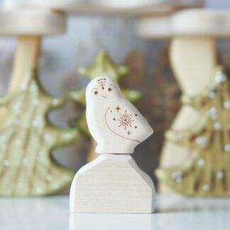Snowy owl toy (with sparkle)