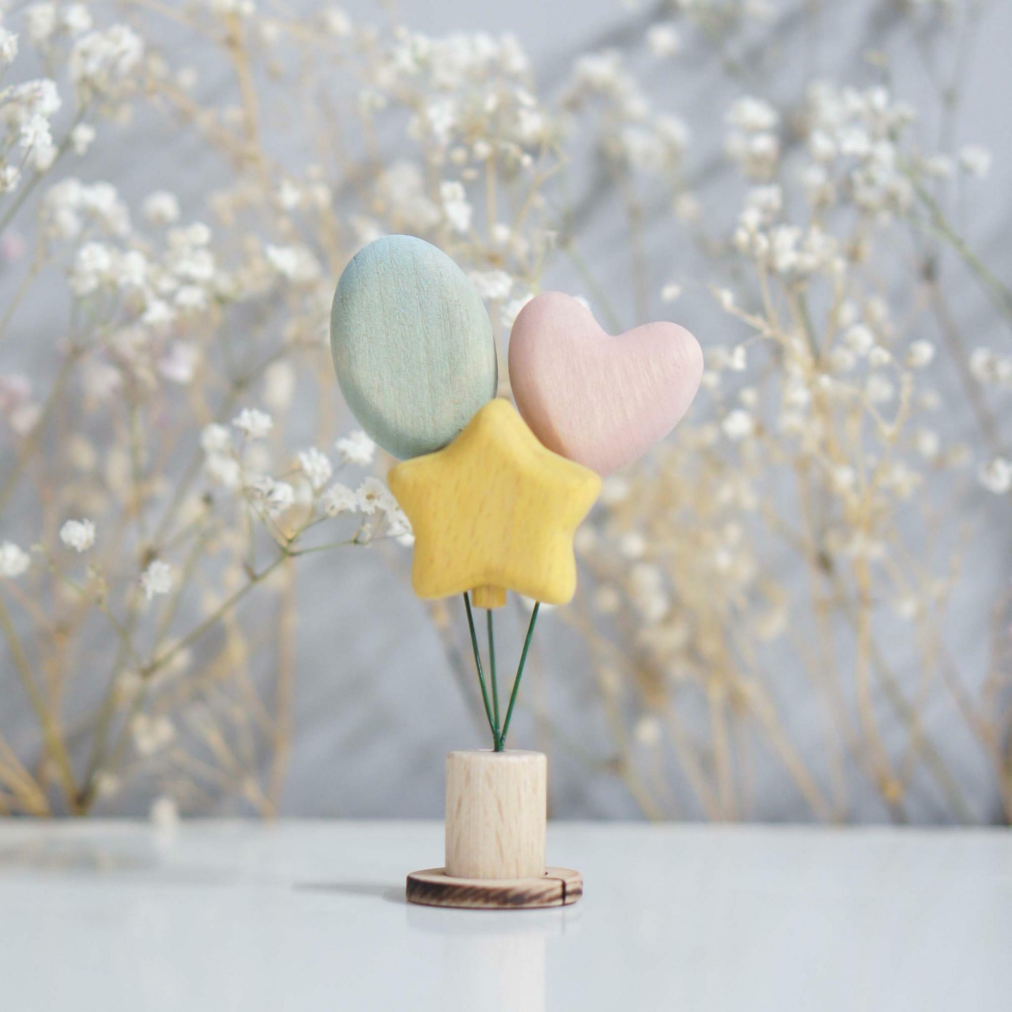 Balloon ornament (mint) (with sparkle)
