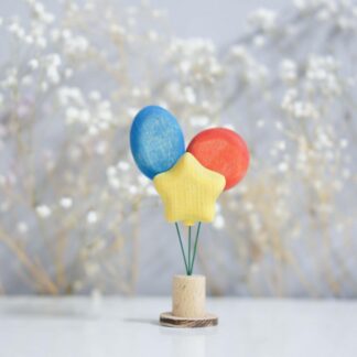 Balloon ornament (blue) (with sparkle)