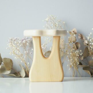Winter waldorf tree (medium) wooden toy  (with sparkle)