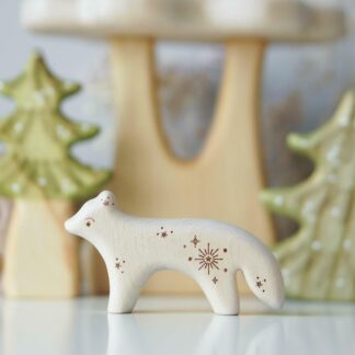 Arctic fox toy (with sparkle)