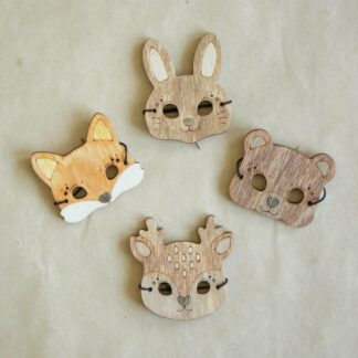 Forest Animals Masks (set of 4 pieces)
