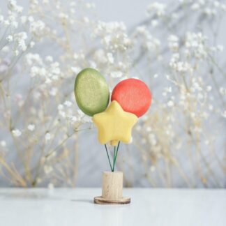 Balloon ornament  (green) (with sparkle)